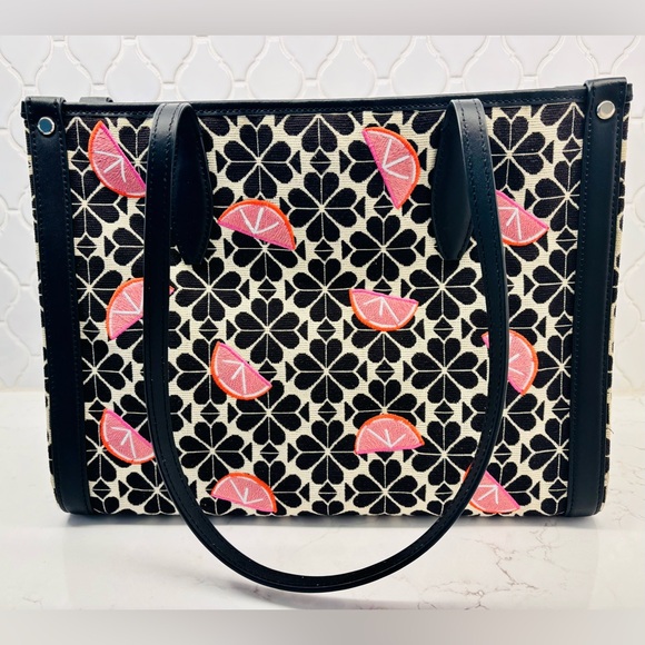 Kate Spade New York Grapefruit Jacquard Tote - LIKE NEW CONDITION! - Picture 3 of 10